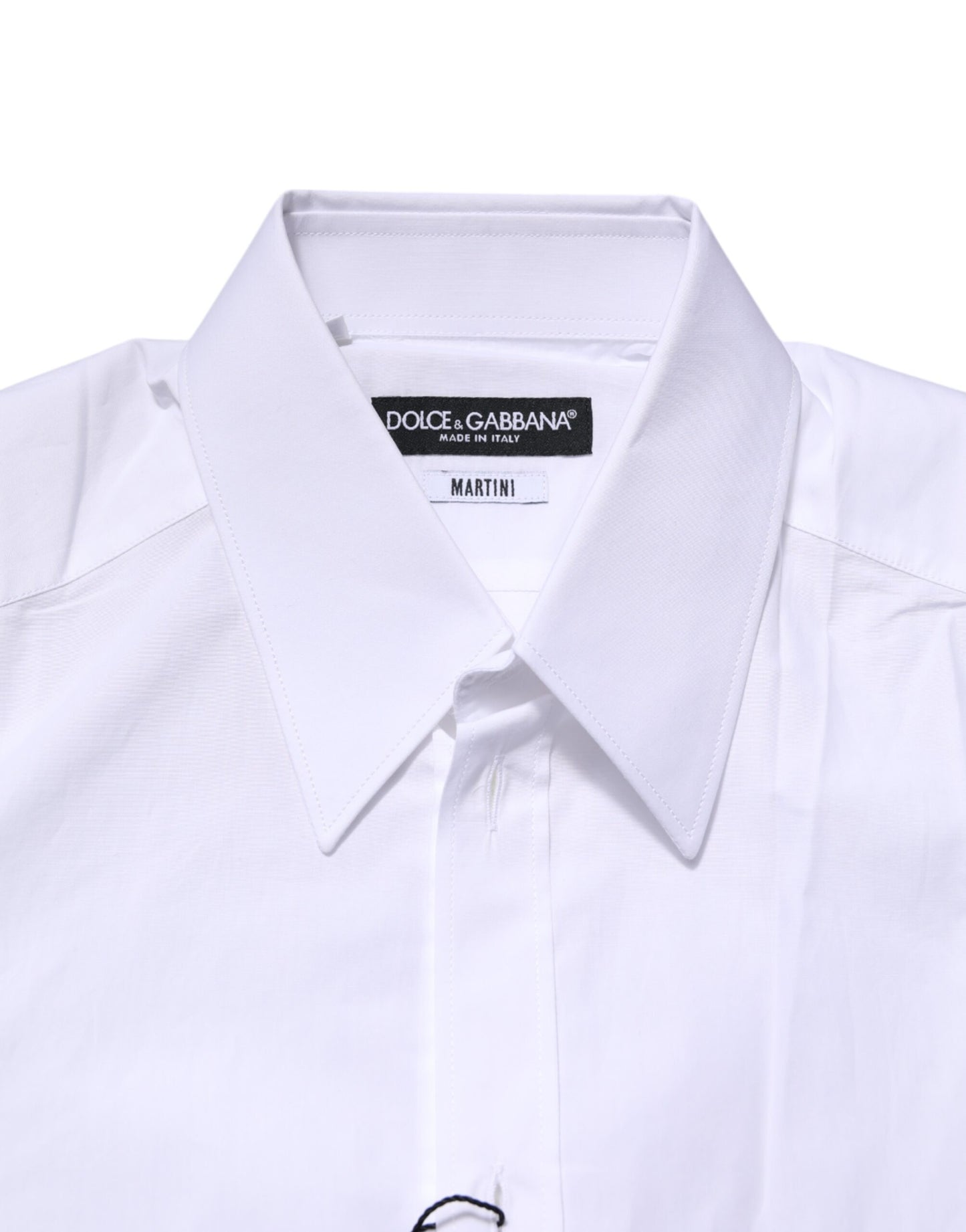 Dolce & Gabbana White MARTINI Long Sleeves Dress Formal Shirt by Dolce & Gabbana