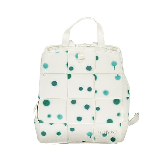 Sac à dos en polyéthylène blanc Desigual