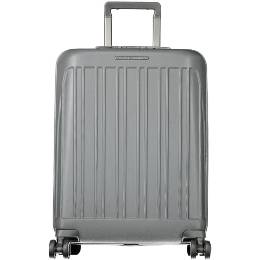 Valise Piquadro grise en polycarbonate pour homme