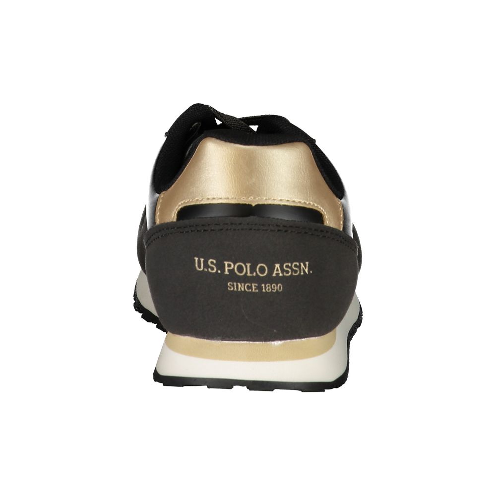 U.S. POLO ASSN. Black Polyester Sneaker by U.S. POLO ASSN.