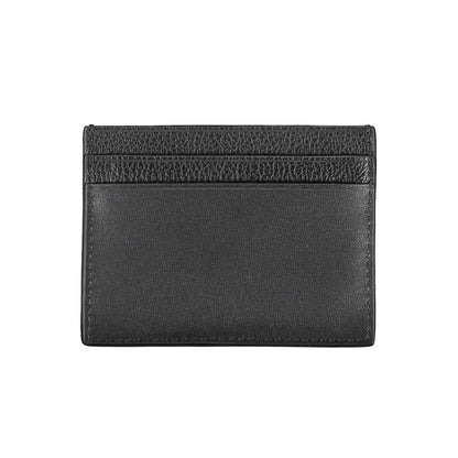 Porte-cartes élégant en cuir Calvin Klein, noir intemporel