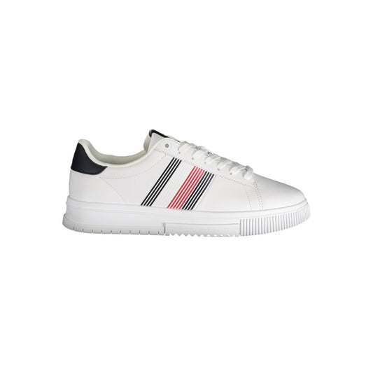Tommy Hilfiger White Polyester Sneaker by Tommy Hilfiger