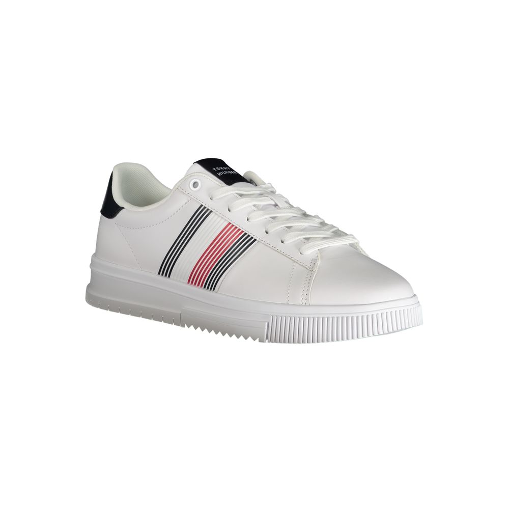 Tommy Hilfiger White Polyester Sneaker by Tommy Hilfiger