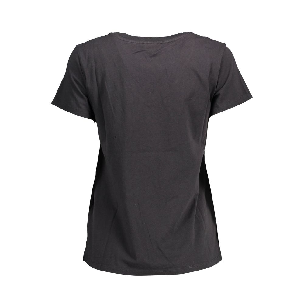 Levi's Black Cotton Women T-Shirt by Levi's