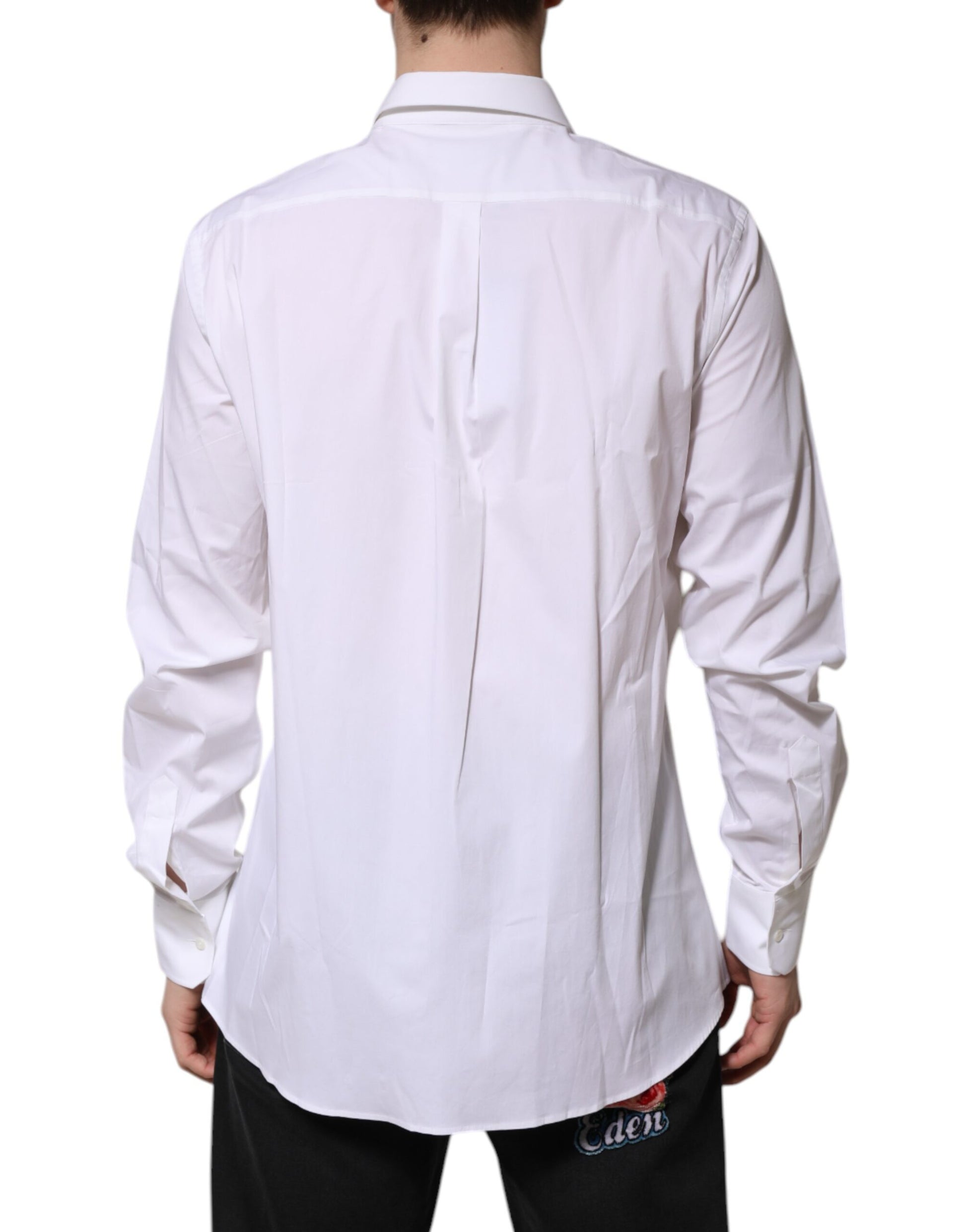 Dolce & Gabbana White MARTINI Long Sleeve Dress Formal Shirt by Dolce & Gabbana