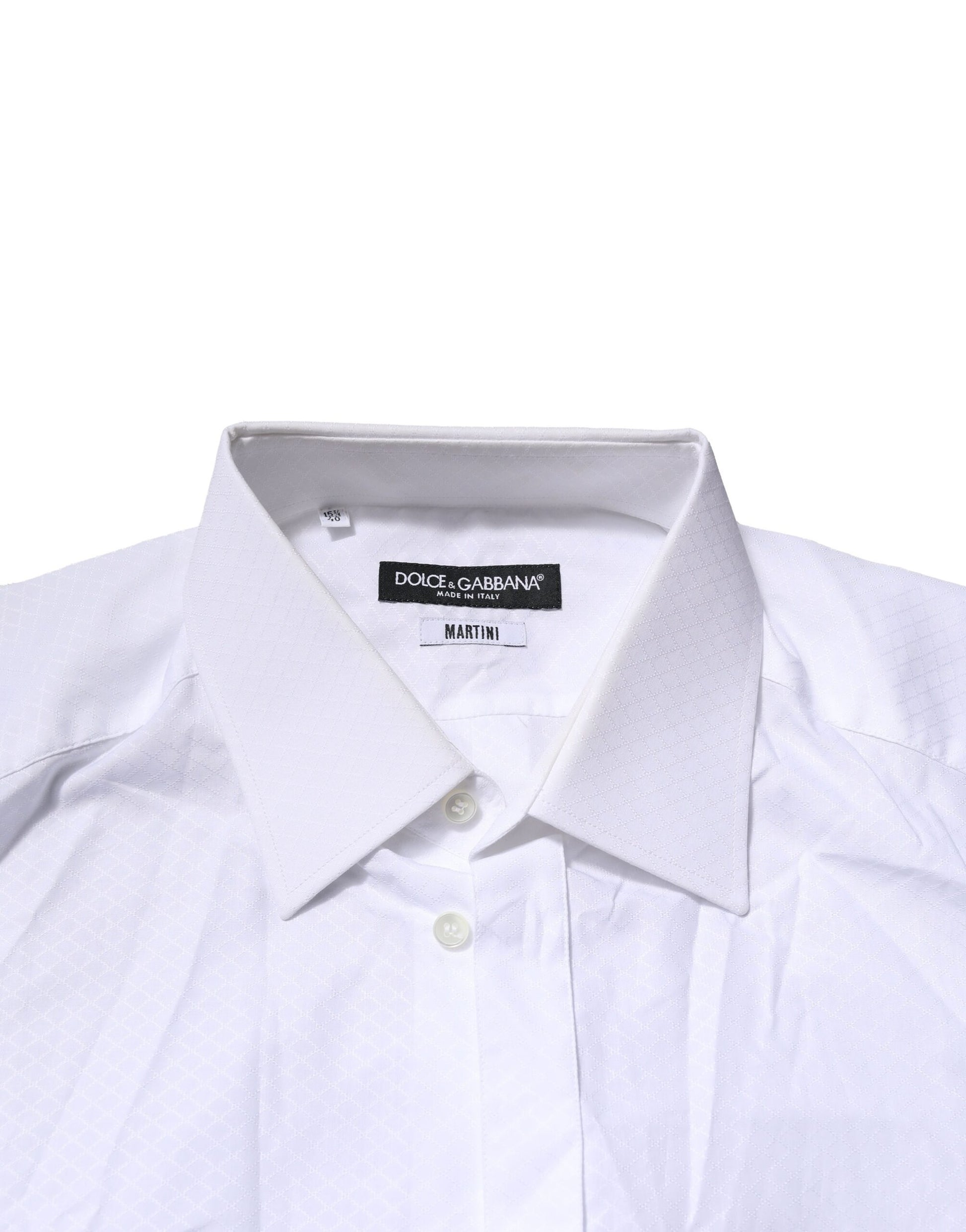 Dolce & Gabbana White MARTINI Long Sleeve Dress Formal Shirt by Dolce & Gabbana