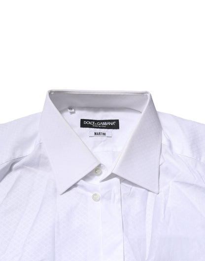 Dolce & Gabbana White MARTINI Long Sleeve Dress Formal Shirt by Dolce & Gabbana