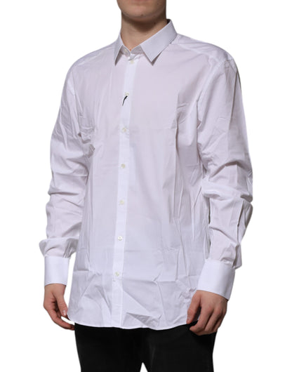 Dolce & Gabbana White GOLD Long Sleeve Dress Formal Shirt by Dolce & Gabbana