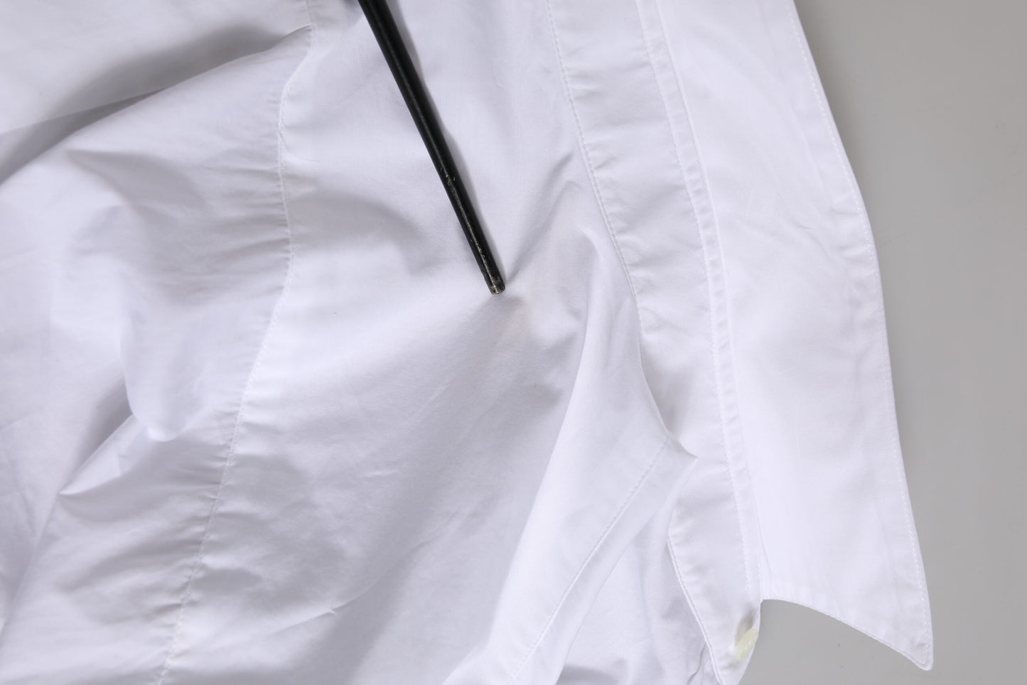 Dolce & Gabbana White GOLD Cotton Poplin Dress Formal Shirt by Dolce & Gabbana