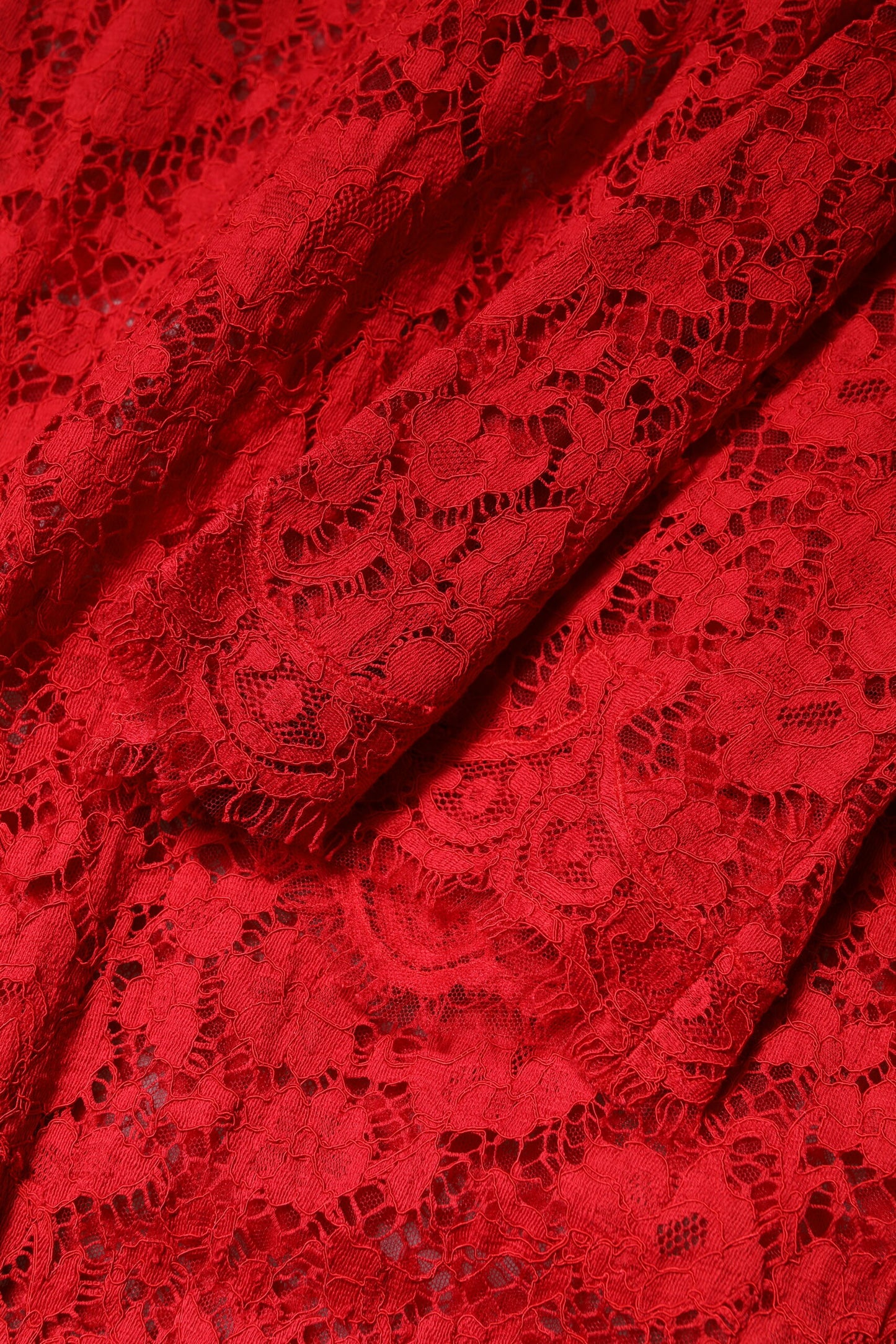 Dolce & Gabbana Red Floral Lace Rhinestone Embellished Dress by Dolce & Gabbana