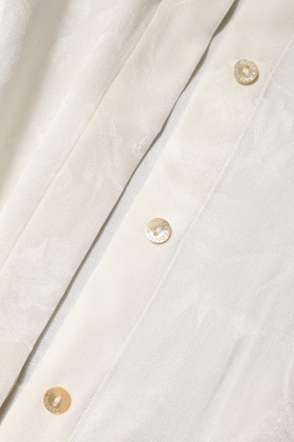 Dolce & Gabbana White Button Down Long Sleeves Blouse Top by Dolce & Gabbana
