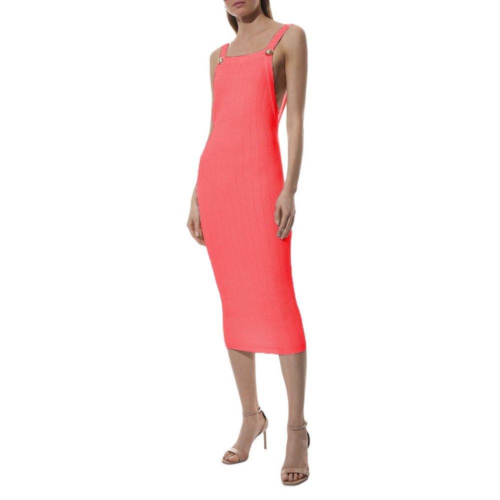 Balmain Pink Viscose Dress by Balmain
