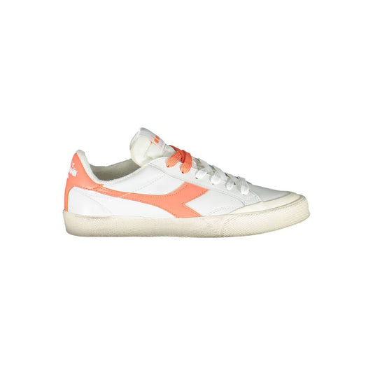Baskets Diadora en cuir blanc pour femme
