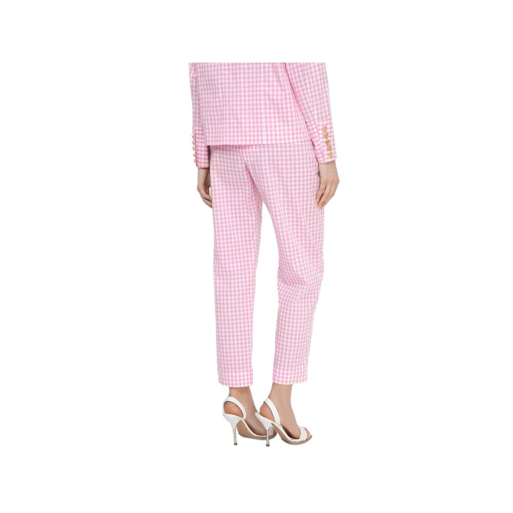 Balmain Pink Cotton Jeans & Pant by Balmain
