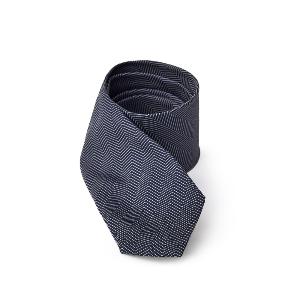 Cravates et nœud papillon en soie bleue Jil Sander