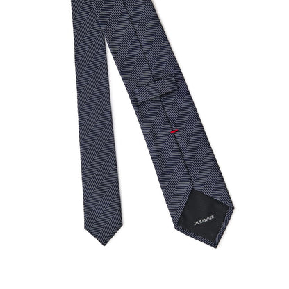 Cravates et nœud papillon en soie bleue Jil Sander