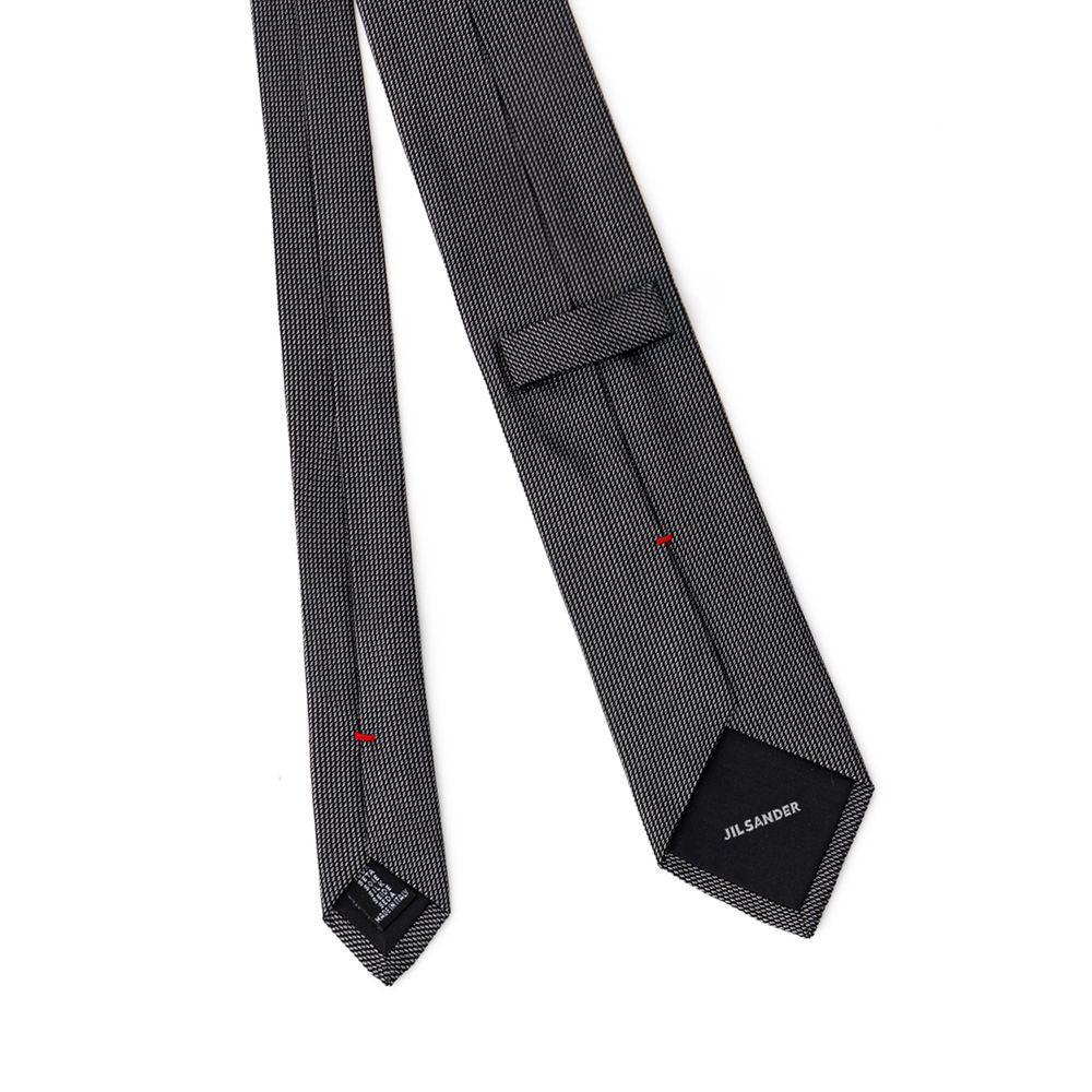 Cravates et nœuds papillon en soie grise Jil Sander