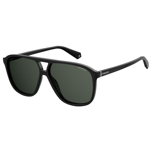 Lunettes de soleil Polaroid en plastique noir