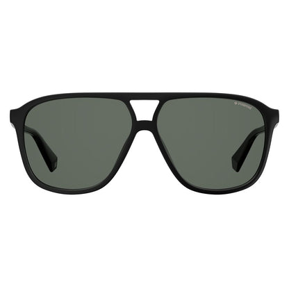 Lunettes de soleil Polaroid en plastique noir