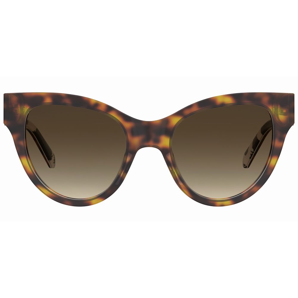 Love Moschino Brown Acetate Sunglasses by Love Moschino