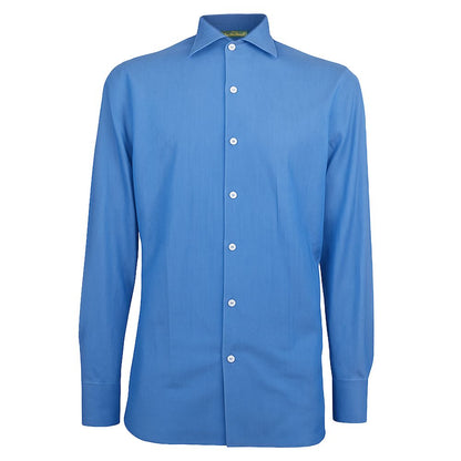 Made in Italy Blue Cotton Men's Shirt by Made in Italy
