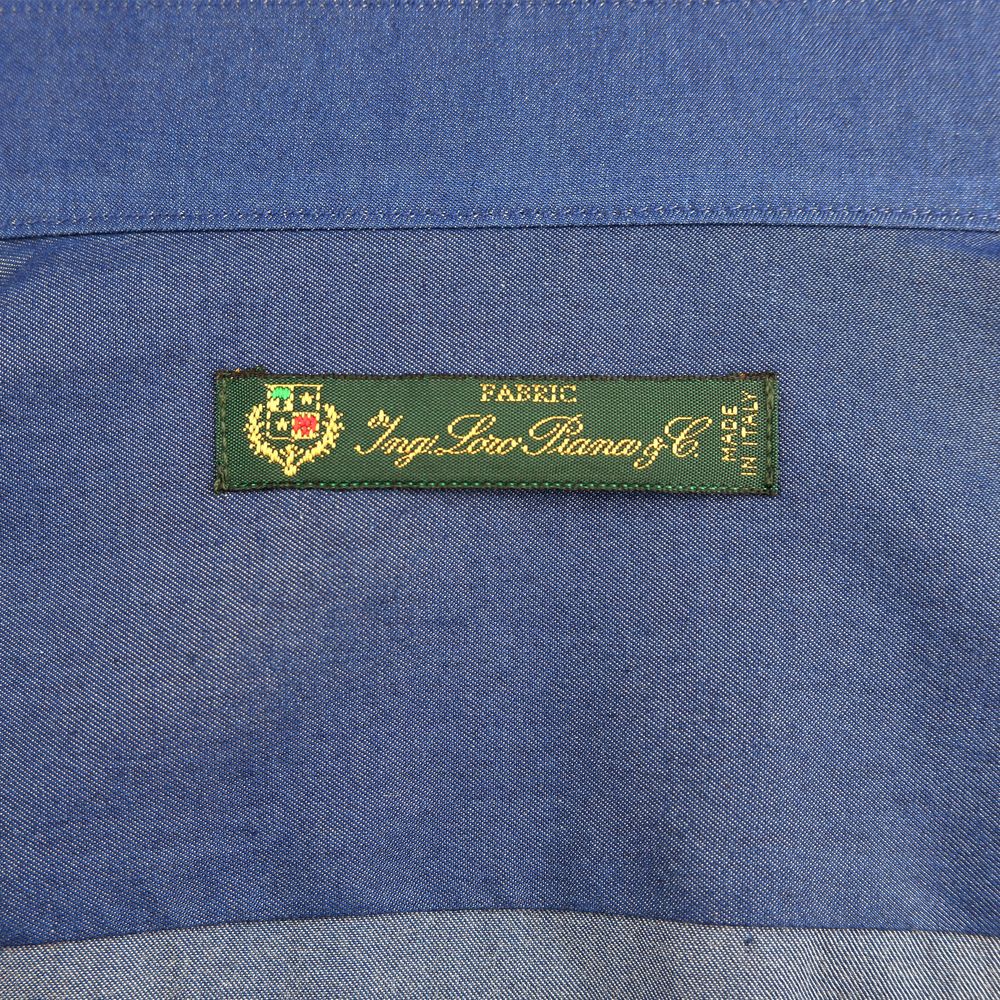 Made in Italy Blue Cotton Men's Shirt by Made in Italy