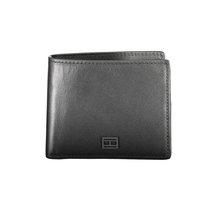 Portefeuille homme en cuir noir Tommy Hilfiger