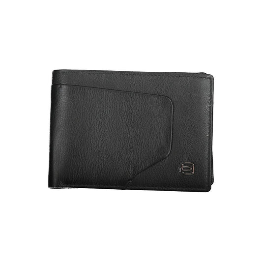 Portefeuille homme en cuir noir Piquadro