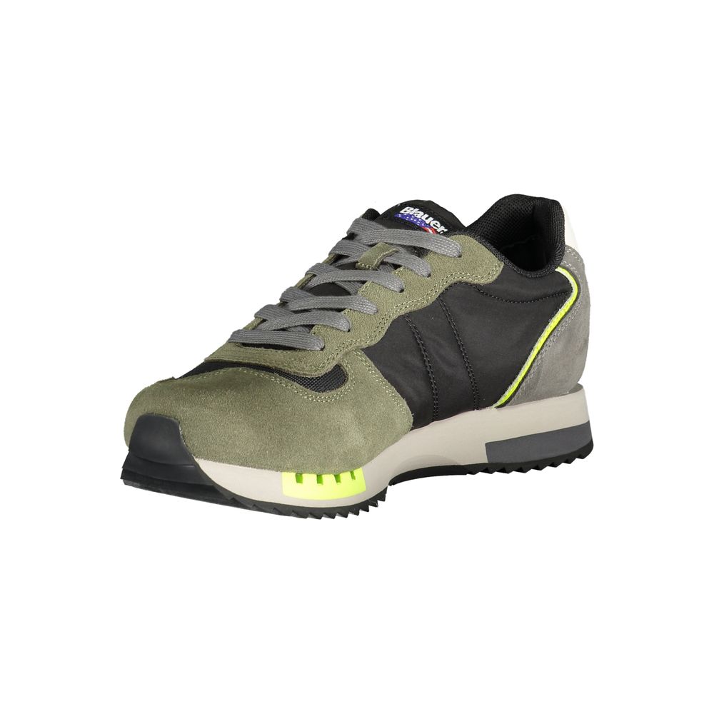 Blauer Green Polyester Sneaker by Blauer