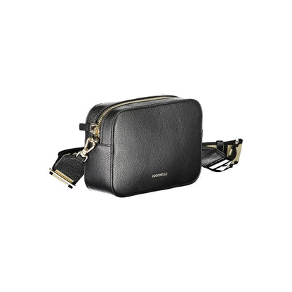 Sac à main en cuir noir Coccinelle