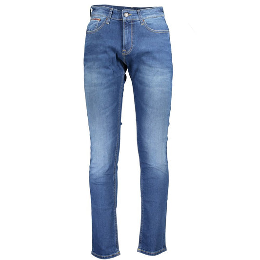 Tommy Hilfiger Blue Cotton Men Jeans by Tommy Hilfiger