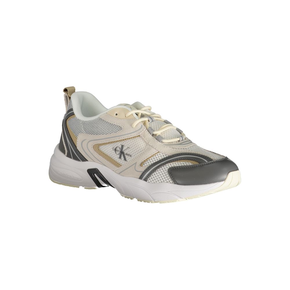 Calvin Klein Beige Polyester Sneaker by Calvin Klein