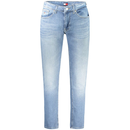 Tommy Hilfiger Light Blue Cotton Men Jeans by Tommy Hilfiger