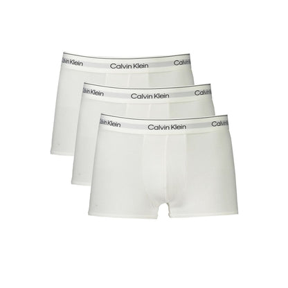 Caleçon boxer homme en coton blanc Calvin Klein
