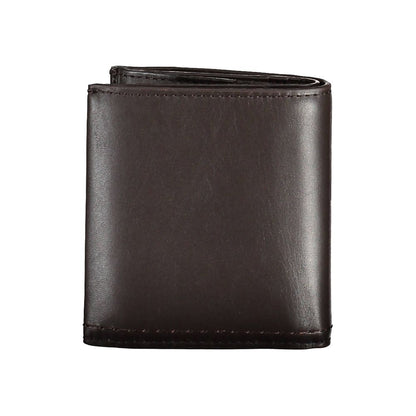 Portefeuille homme en cuir marron Calvin Klein