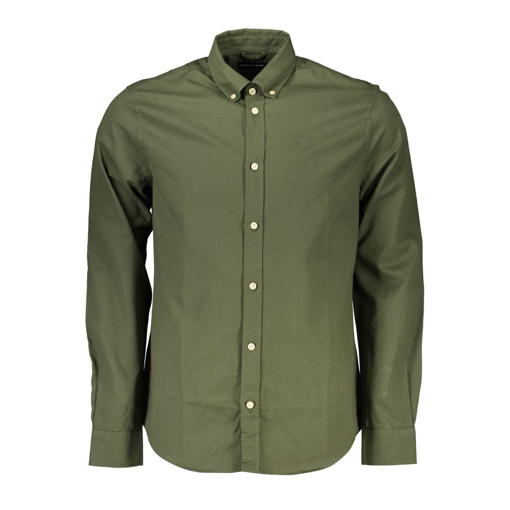 North Sails Green Cotton Men Shirt by North Sails