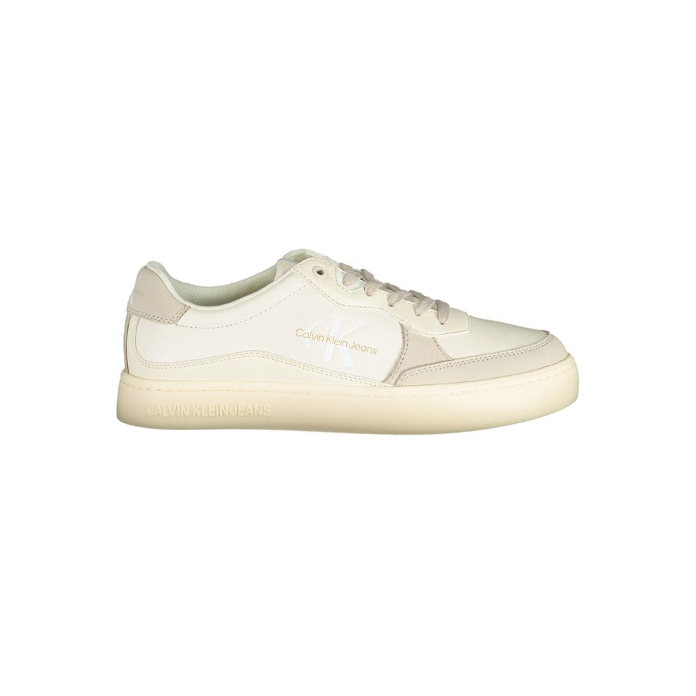 Calvin Klein Elegant White Sneakers with Contrast Accents by Calvin Klein