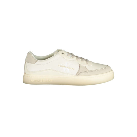 Calvin Klein Elegant White Sneakers with Contrast Accents by Calvin Klein