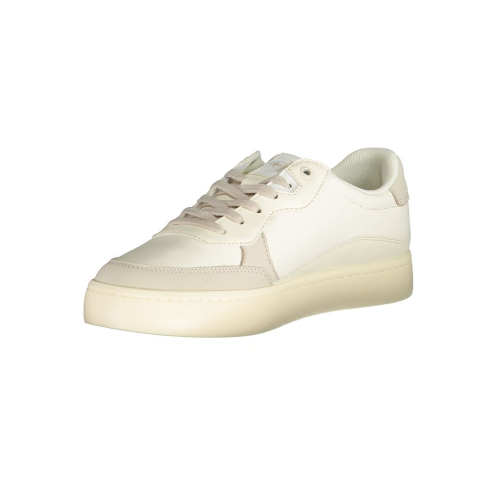 Calvin Klein Elegant White Sneakers with Contrast Accents by Calvin Klein