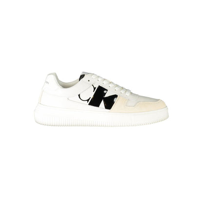 Calvin Klein White Polyester Sneaker by Calvin Klein
