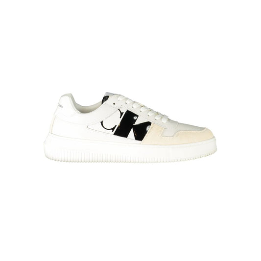Calvin Klein White Polyester Sneaker by Calvin Klein