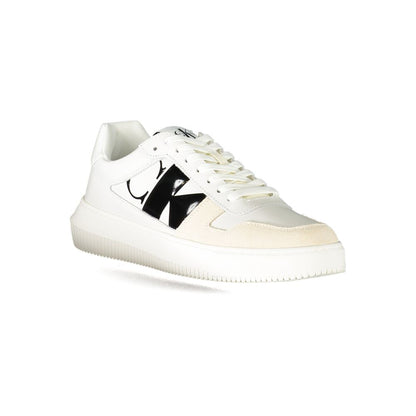 Calvin Klein White Polyester Sneaker by Calvin Klein