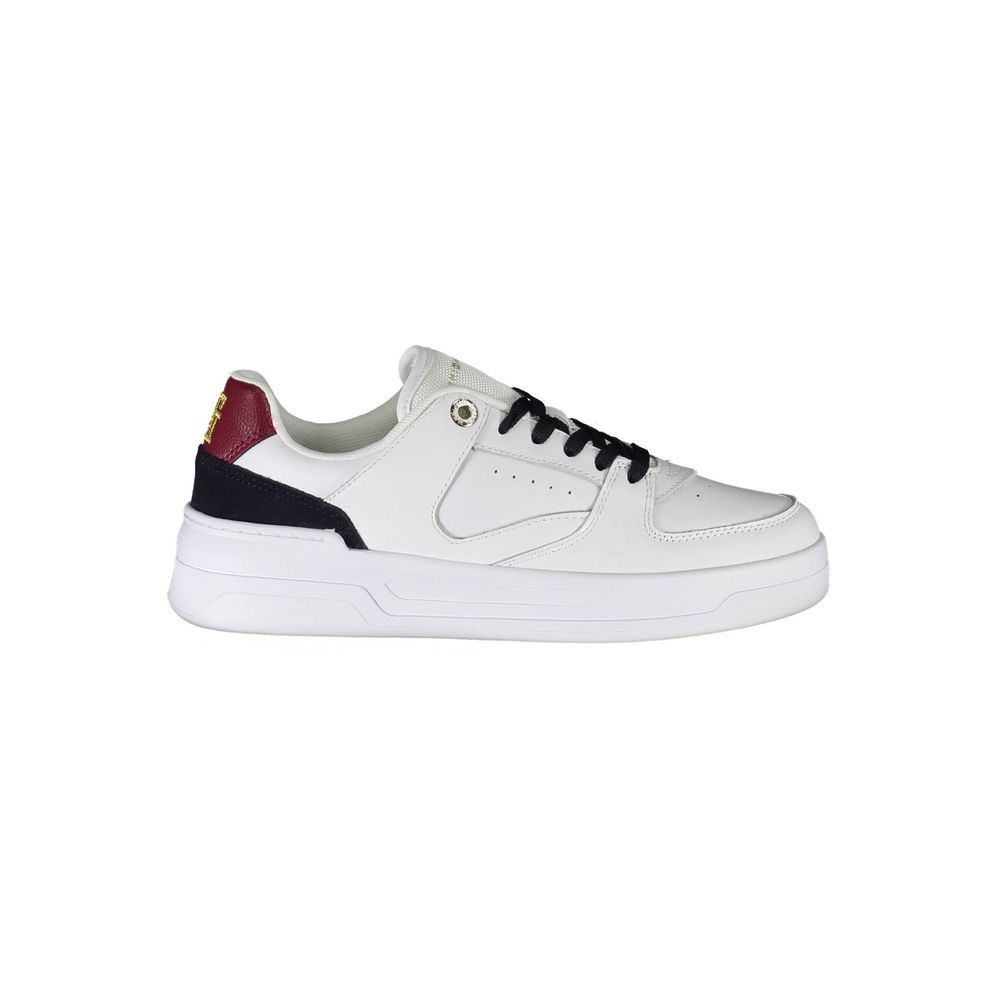 Tommy Hilfiger White Leather Women Sneaker by Tommy Hilfiger