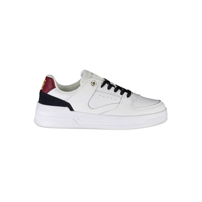Tommy Hilfiger White Leather Women Sneaker by Tommy Hilfiger