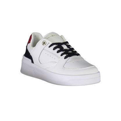 Tommy Hilfiger White Leather Women Sneaker by Tommy Hilfiger