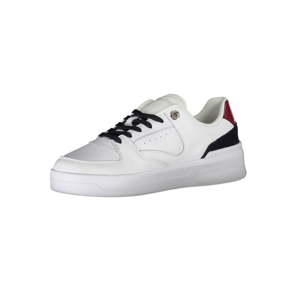 Tommy Hilfiger White Leather Women Sneaker by Tommy Hilfiger