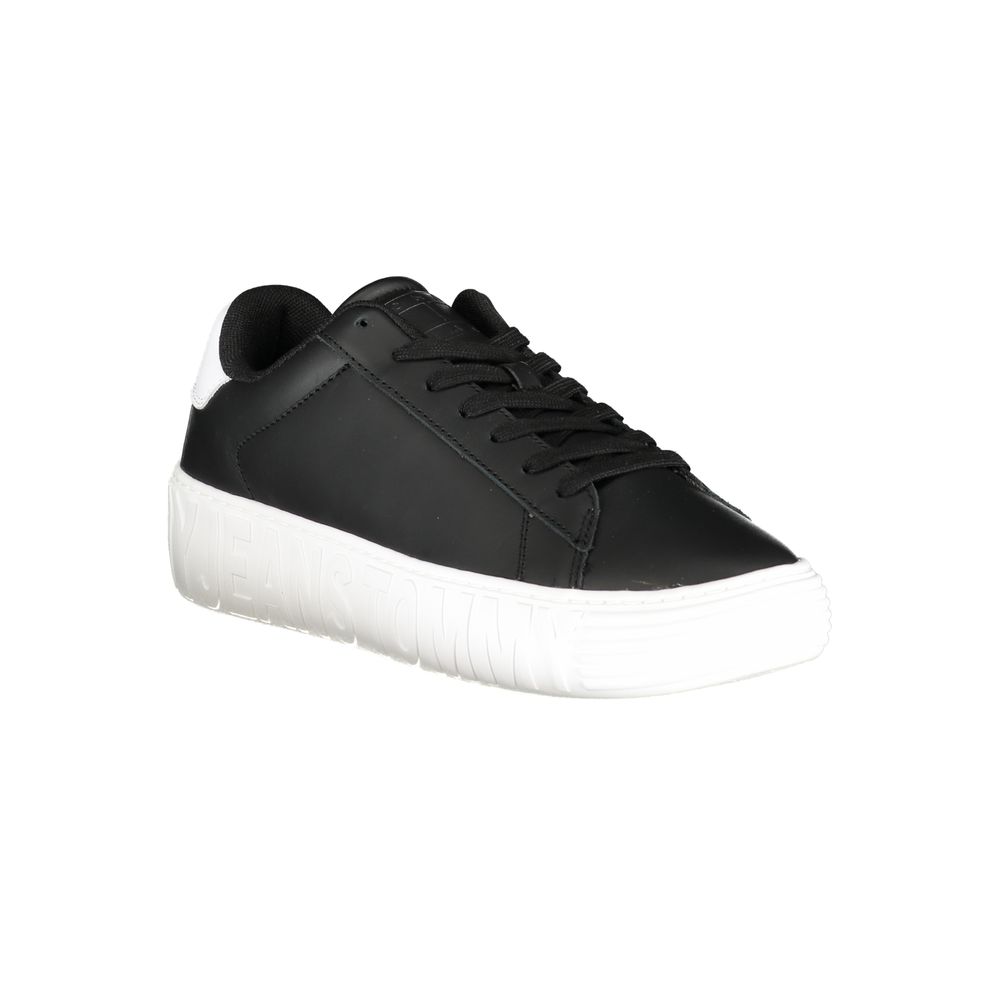 Tommy Hilfiger Black Polyethylene Men Sneaker by Tommy Hilfiger