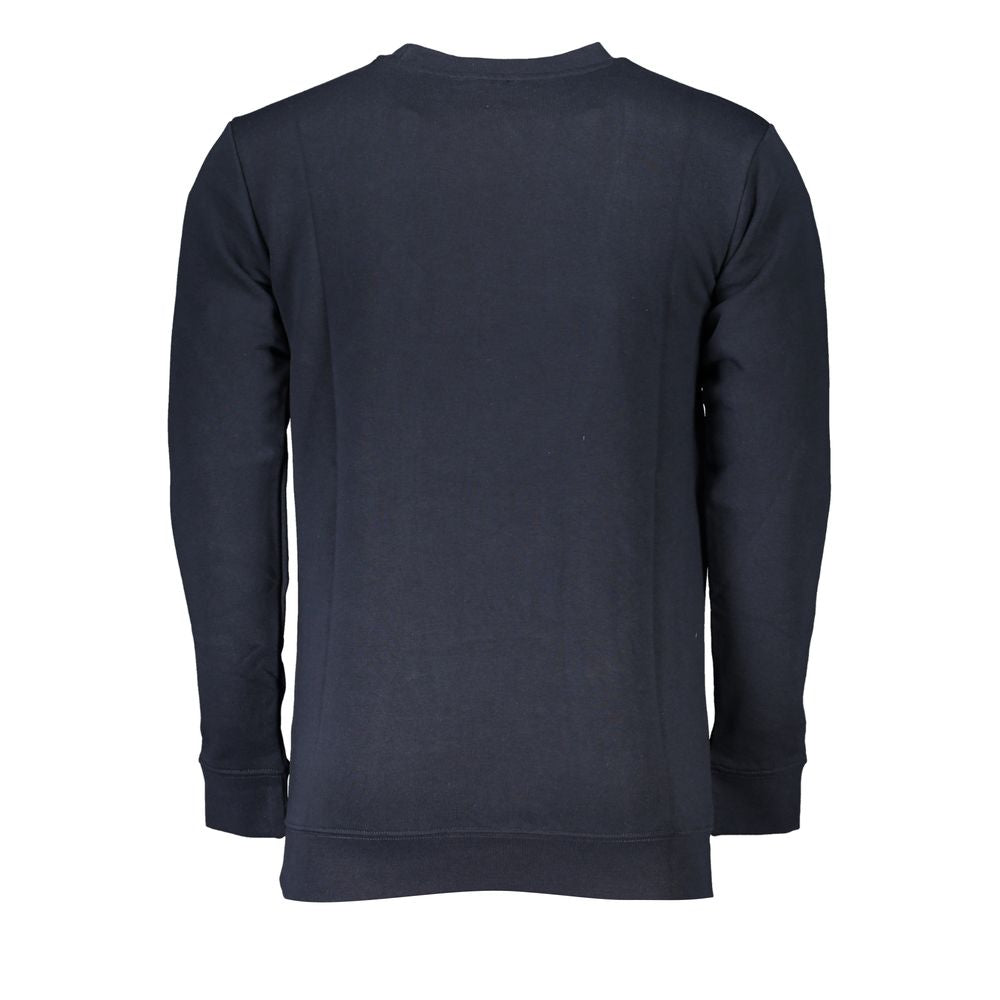 Cavalli Class Blue Cotton Sweater by Cavalli Class