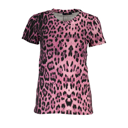 Cavalli Class Pink Cotton Tops & T-Shirt by Cavalli Class