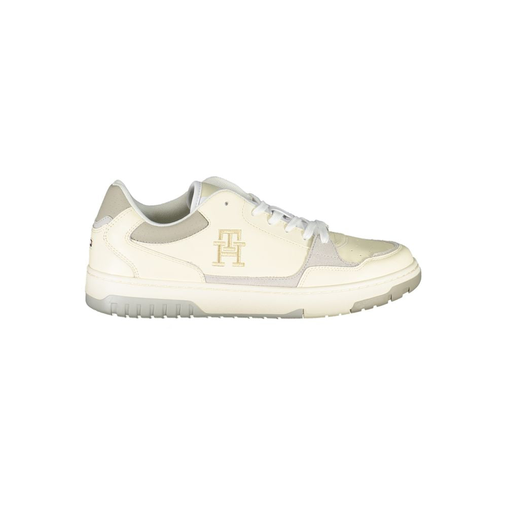 Tommy Hilfiger Beige Sports Sneakers with Unique Embroidery by Tommy Hilfiger